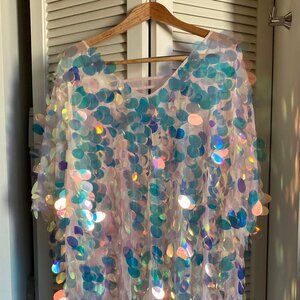 Plus-size URTOMUCH fairy rave sequin dress